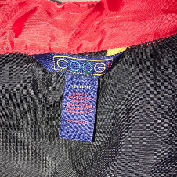 COOGI Red Puffer Gold Button Up Vest Jacket 3T - Picture 9 of 10